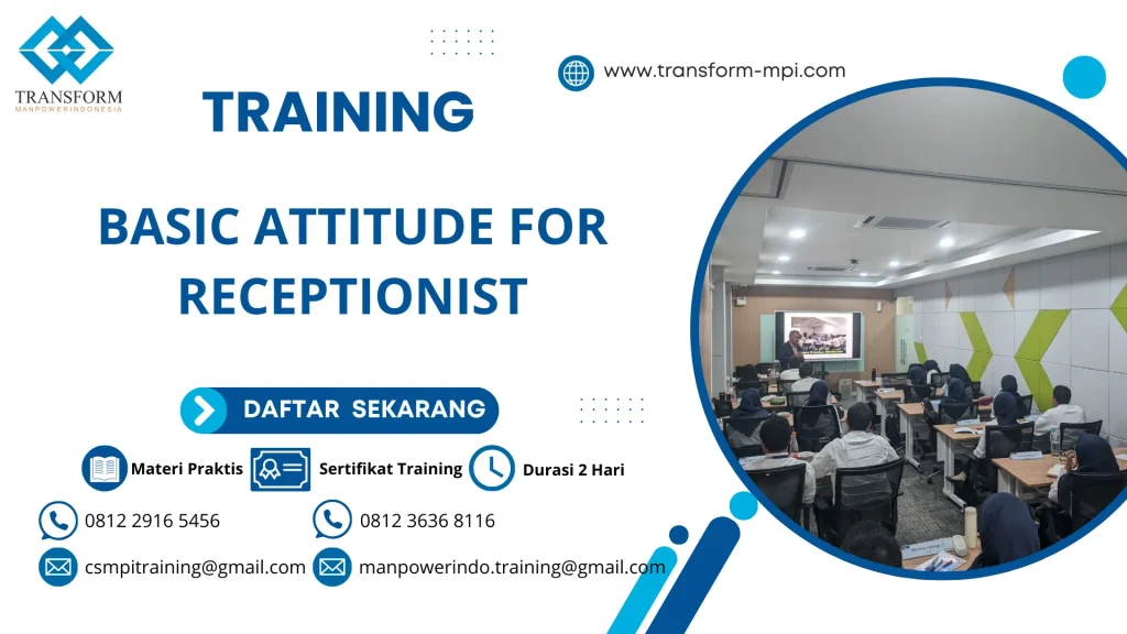 TRAINING BASIC ATTITUDE FOR RECEPTIONIST