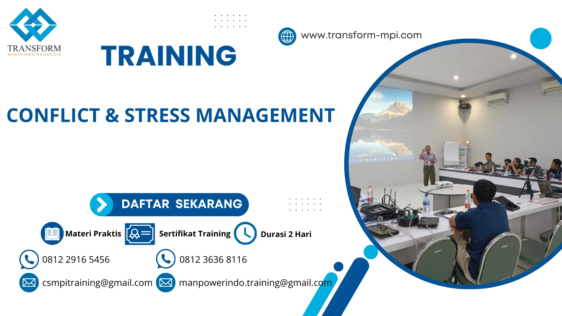 TRAINING CONFLICT & STRESS MANAGEMENT