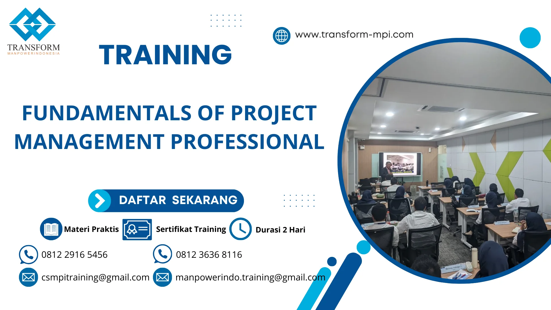 TRAINING FUNDAMENTALS OF PROJECT MANAGEMENT PROFESSIONAL