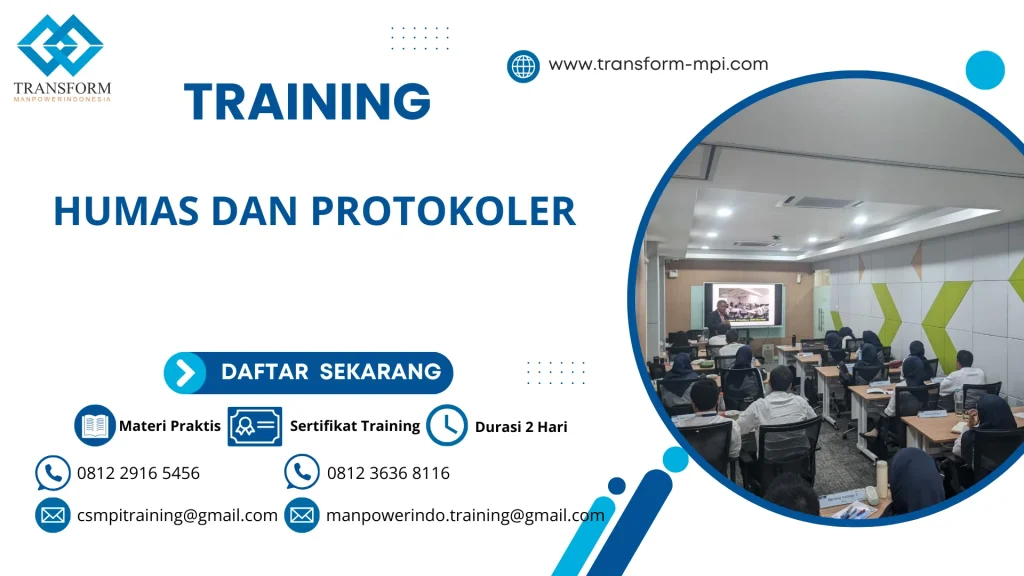 TRAINING HUMAS DAN PROTOKOLER
