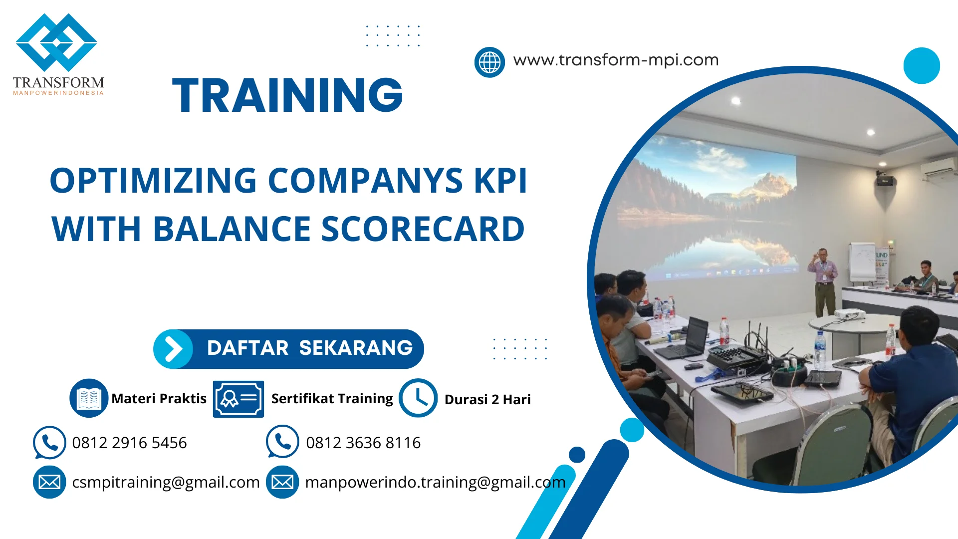 TRAINING OPTIMIZING COMPANYS KPI WITH BALANCE SCORECARD