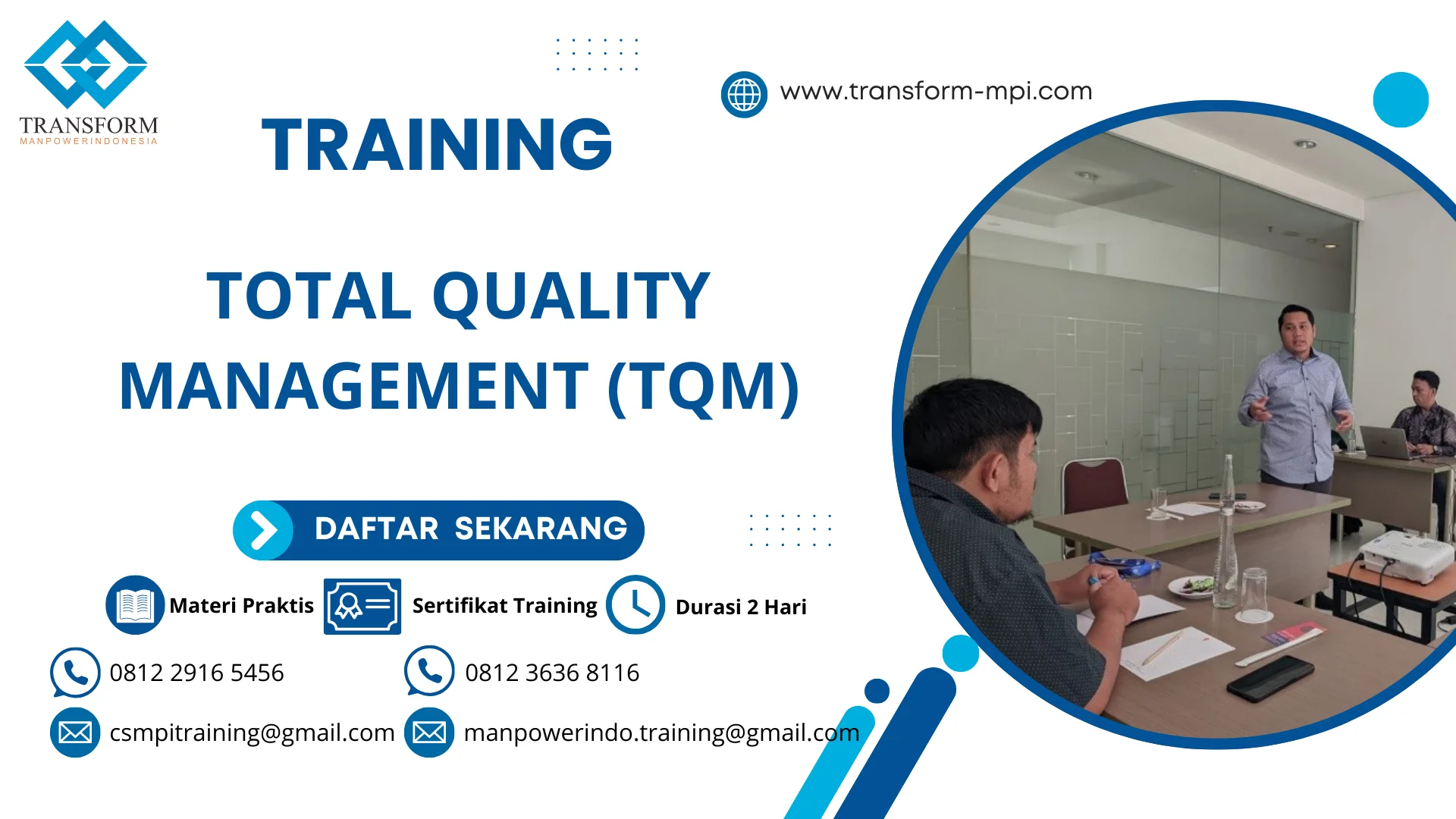 TRAINING TOTAL QUALITY MANAGEMENT (TQM)