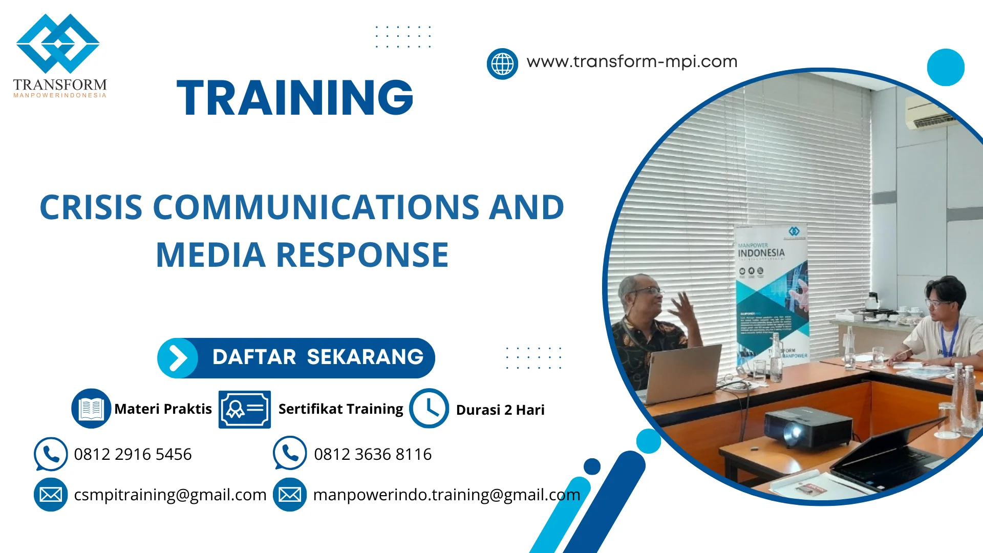 TRAINING CRISIS COMMUNICATIONS AND MEDIA RESPONSE