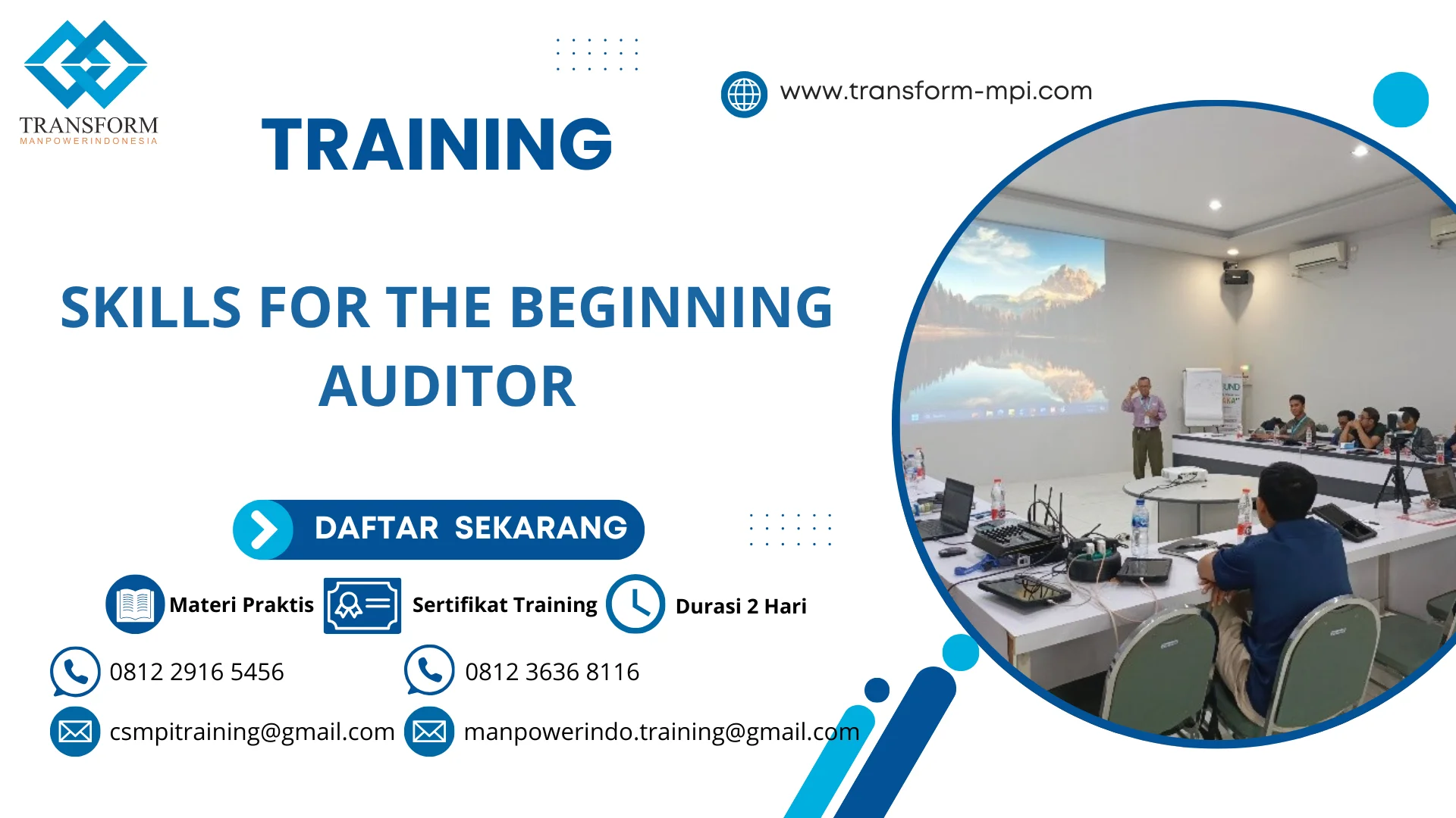 TRAINING SKILLS FOR THE BEGINNING AUDITOR
