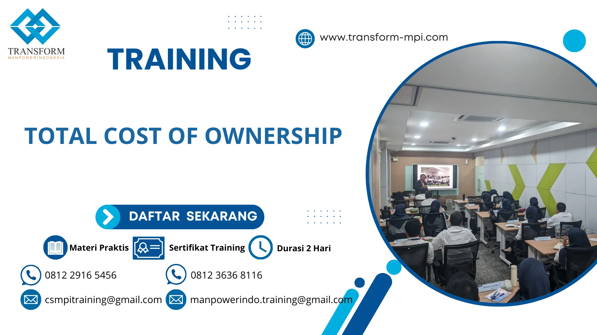 TRAINING TOTAL COST OF OWNERSHIP