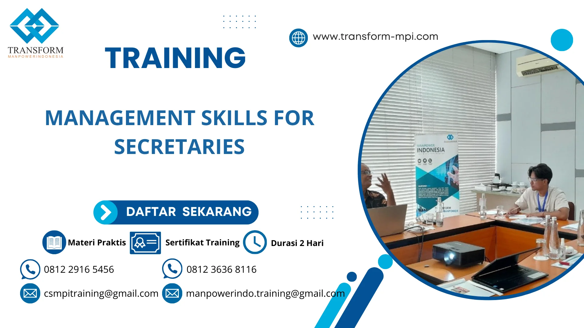 TRAINING MANAGEMENT SKILLS FOR SECRETARIES