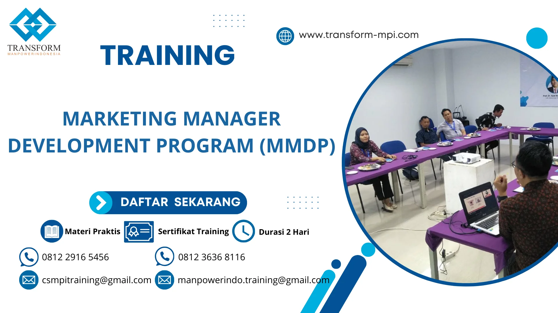 TRAINING MARKETING MANAGER DEVELOPMENT PROGRAM (MMDP)