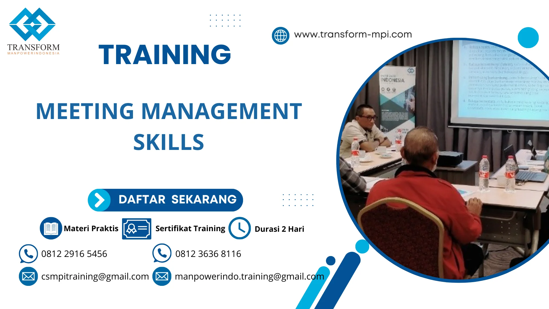 TRAINING MEETING MANAGEMENT SKILLS