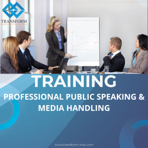 TRAINING PROFESSIONAL PUBLIC SPEAKING & MEDIA HANDLING