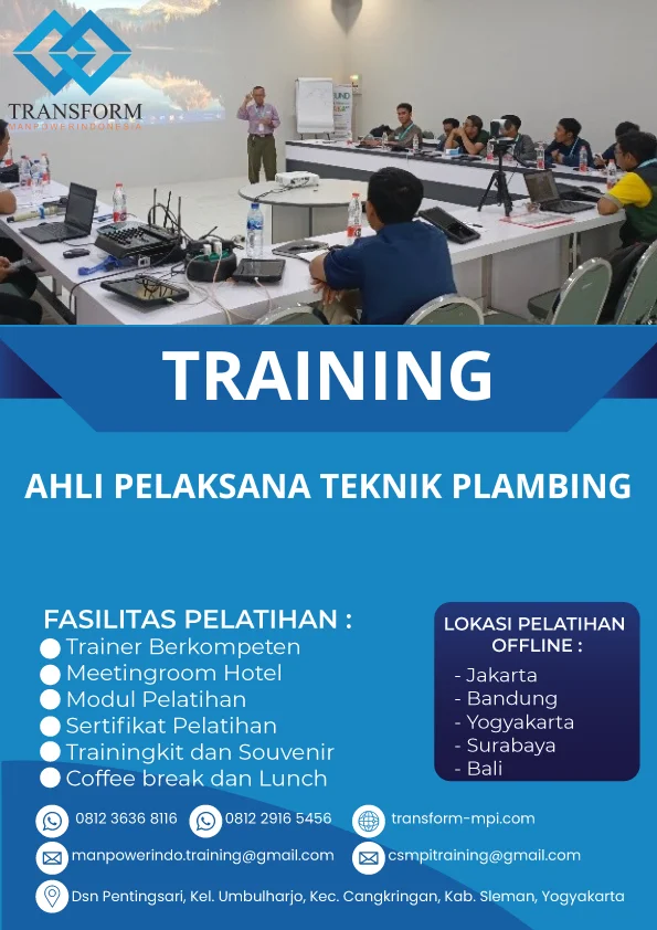 TRAINING AHLI PELAKSANA TEKNIK PLAMBING