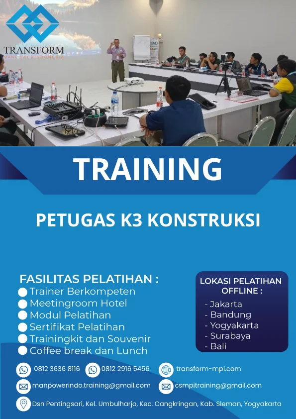TRAINING PETUGAS K3 KONSTRUKSI