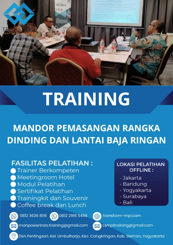 TRAINING MANDOR PEMASANGAN RANGKA DINDING DAN LANTAI BAJA RINGAN