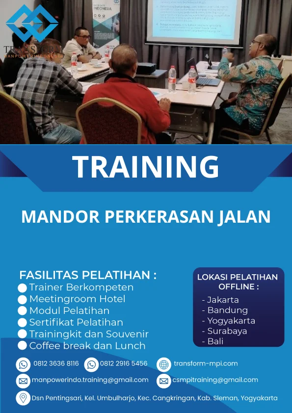 TRAINING MANDOR PERKERASAN JALAN