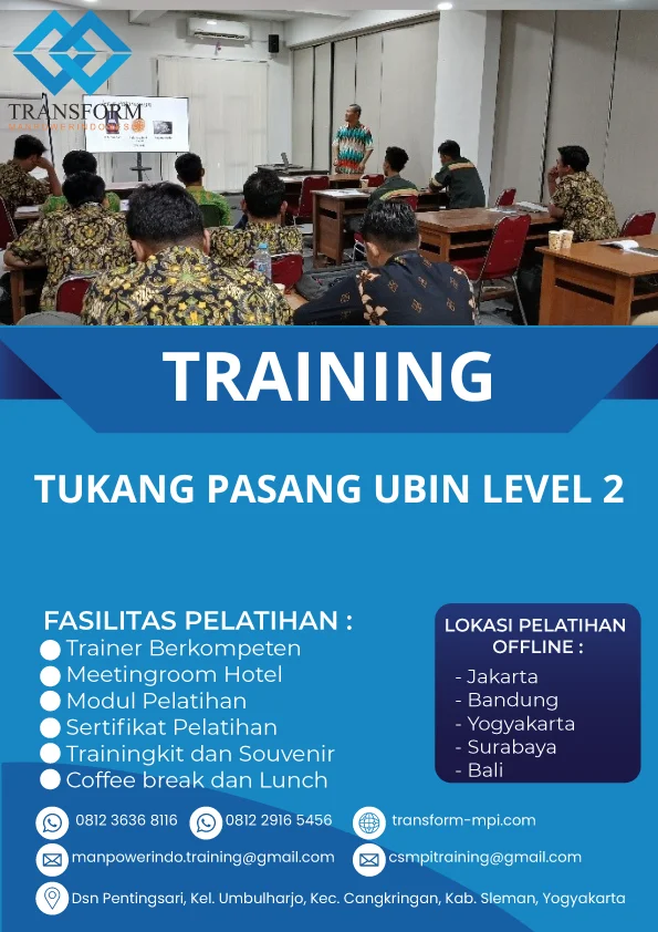 TRAINING TUKANG PASANG UBIN LEVEL 2