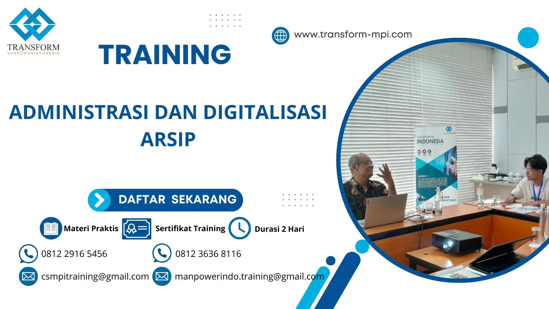 TRAINING ADMINISTRASI DAN DIGITALISASI ARSIP