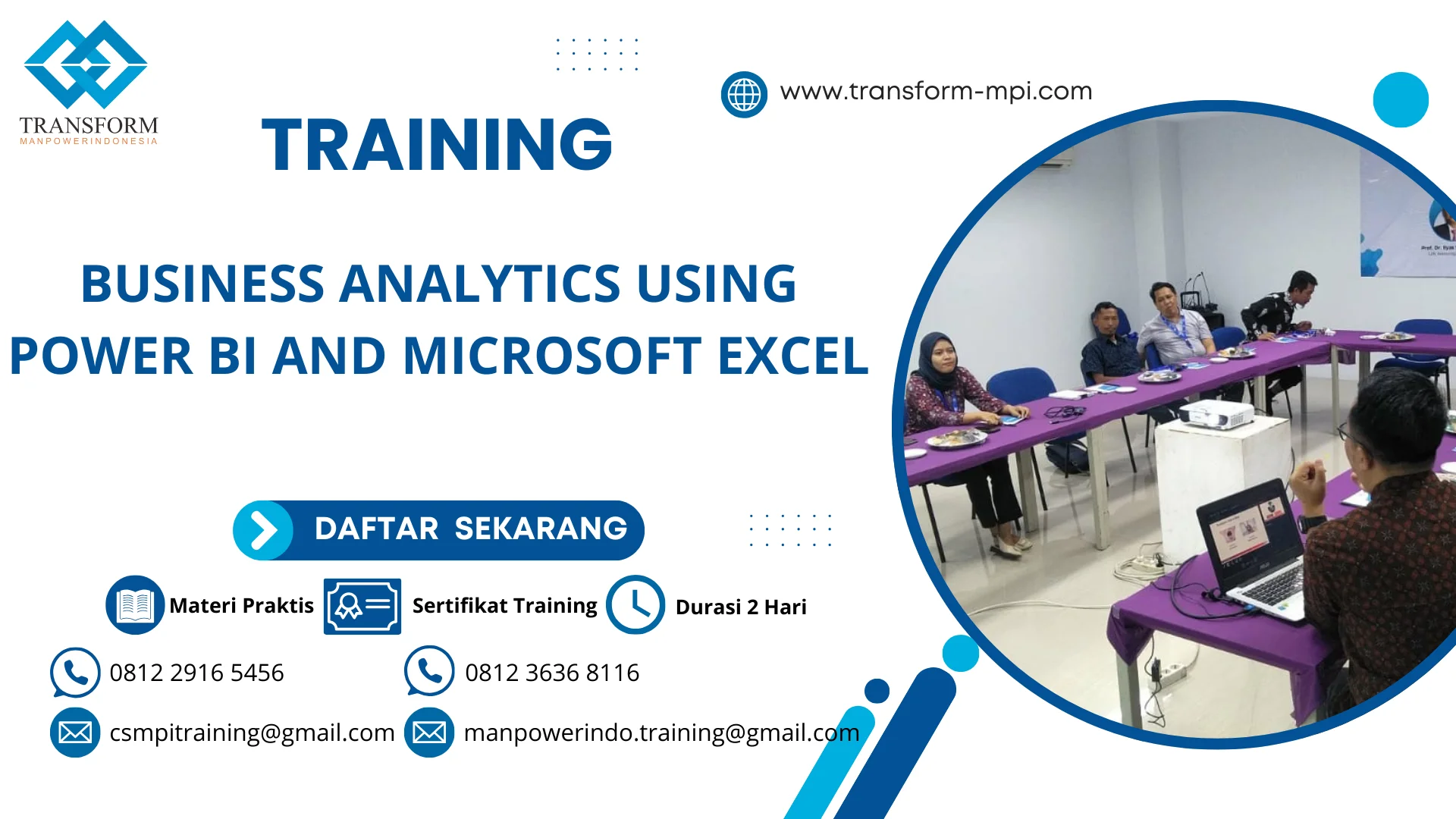 TRAINING BUSINESS ANALYTICS USING POWER BI AND MICROSOFT EXCEL