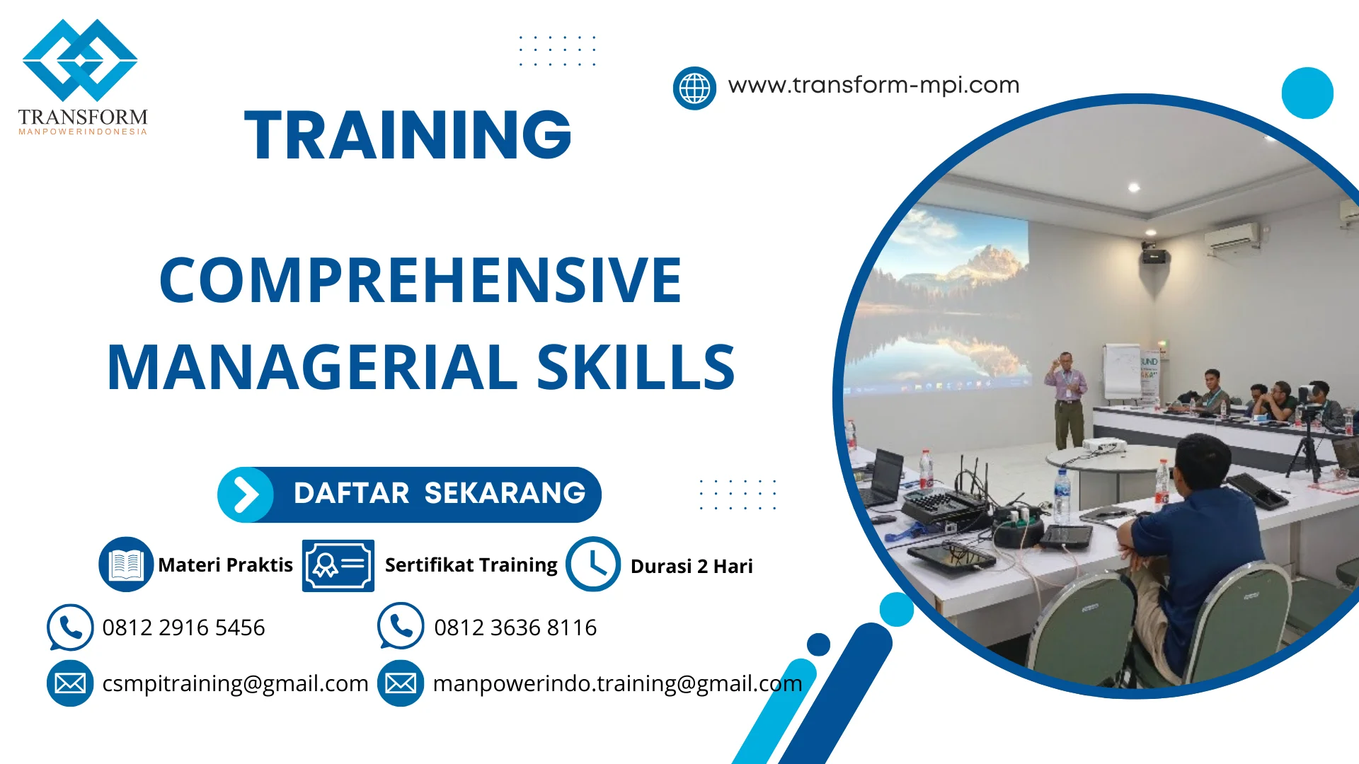TRAINING COMPREHENSIVE MANAGERIAL SKILLS