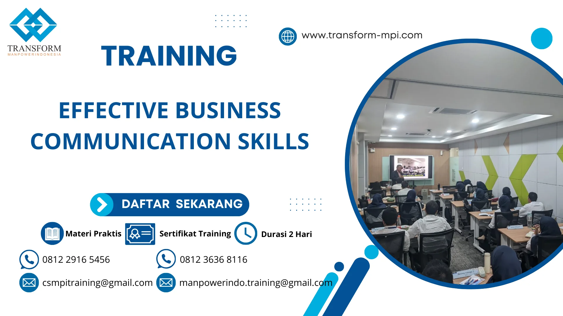 TRAINING EFFECTIVE BUSINESS COMMUNICATION SKILLS
