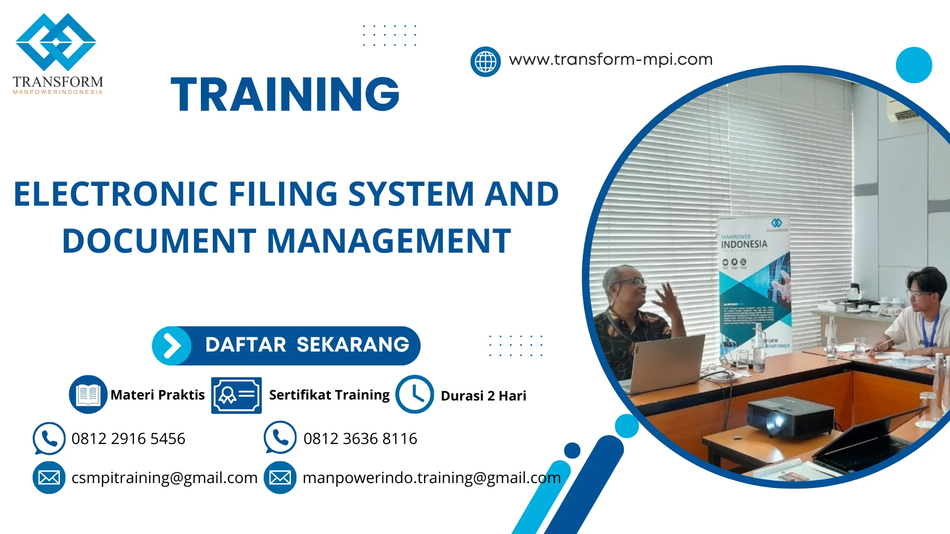 TRAINING ELECTRONIC FILING SYSTEM AND DOCUMENT MANAGEMENT