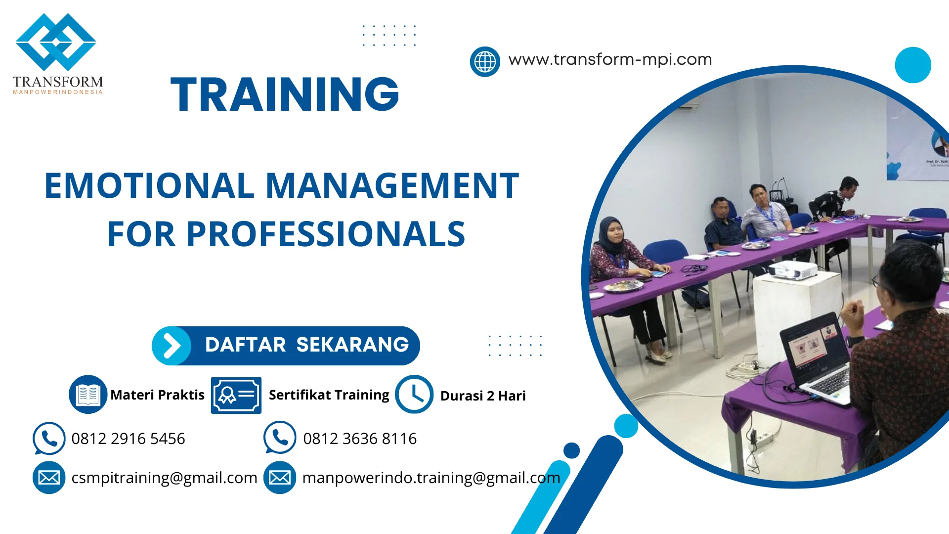 TRAINING EMOTIONAL MANAGEMENT FOR PROFESSIONALS