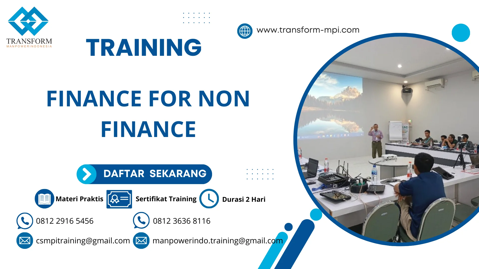 TRAINING FINANCE FOR NON FINANCE