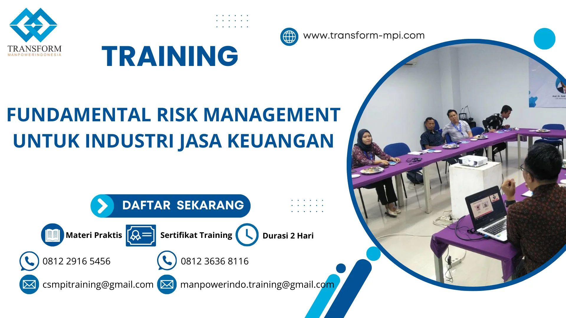 TRAINING FUNDAMENTAL RISK MANAGEMENT UNTUK INDUSTRI JASA KEUANGAN