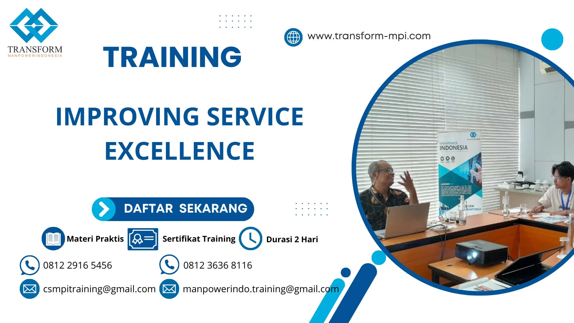 TRAINING IMPROVING SERVICE EXCELLENCE