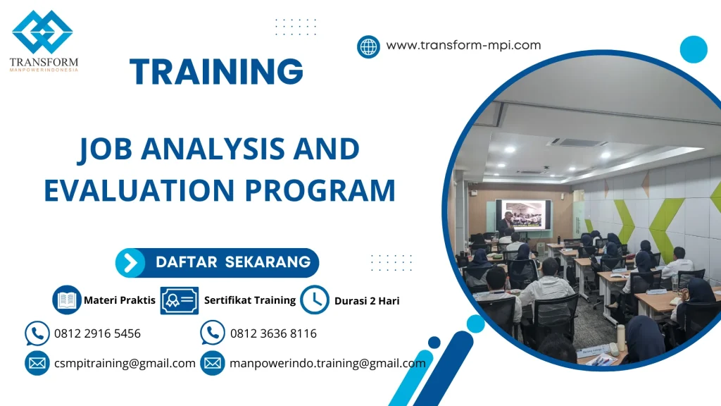 TRAINING JOB ANALYSIS AND EVALUATION PROGRAM