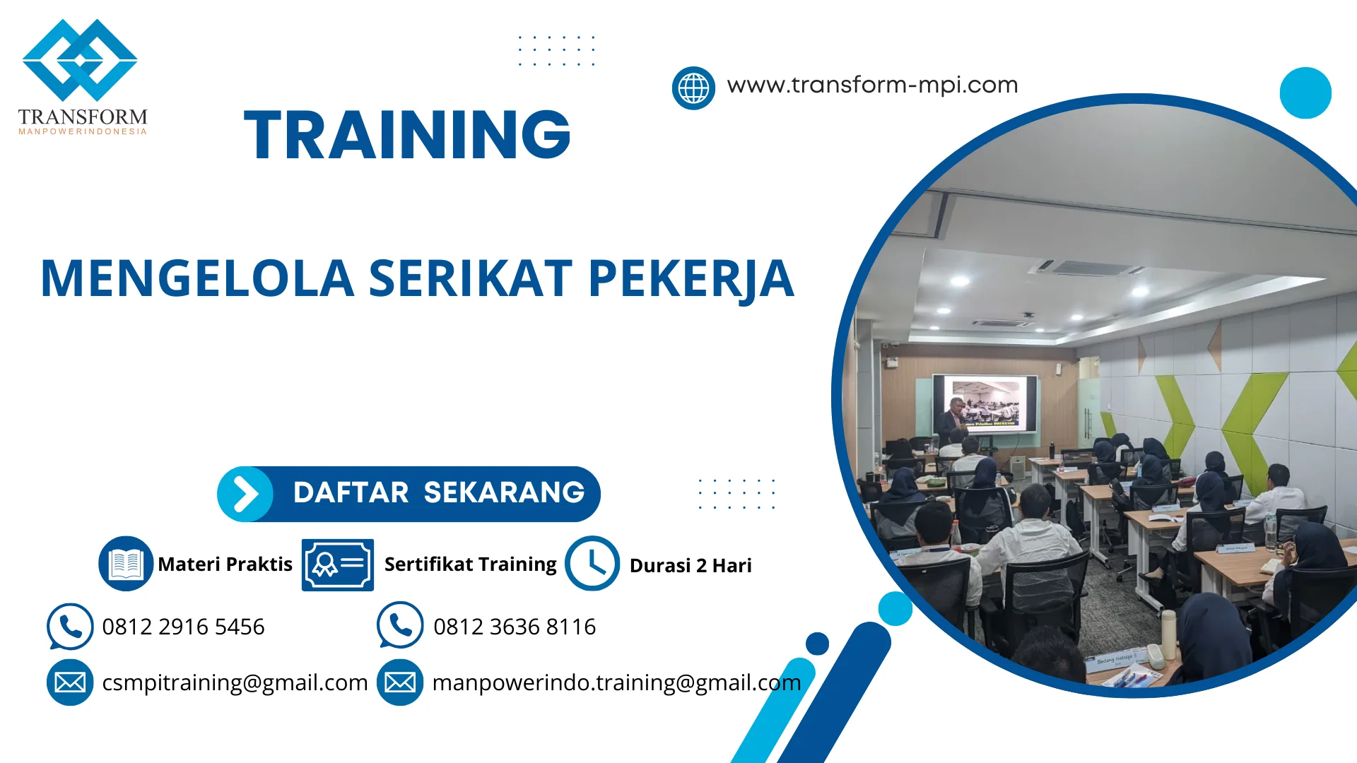 TRAINING MENGELOLA SERIKAT PEKERJA