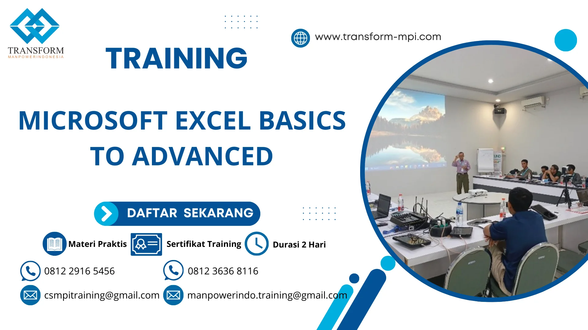 TRAINING MICROSOFT EXCEL BASICS TO ADVANCED