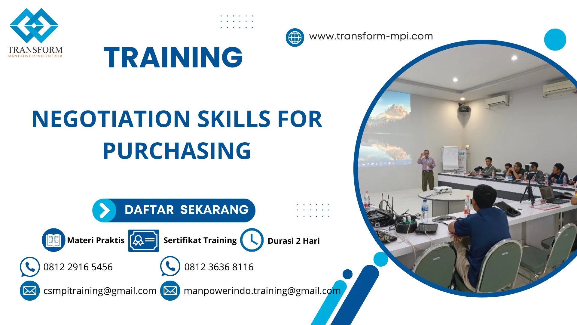 TRAINING NEGOTIATION SKILLS FOR PURCHASING