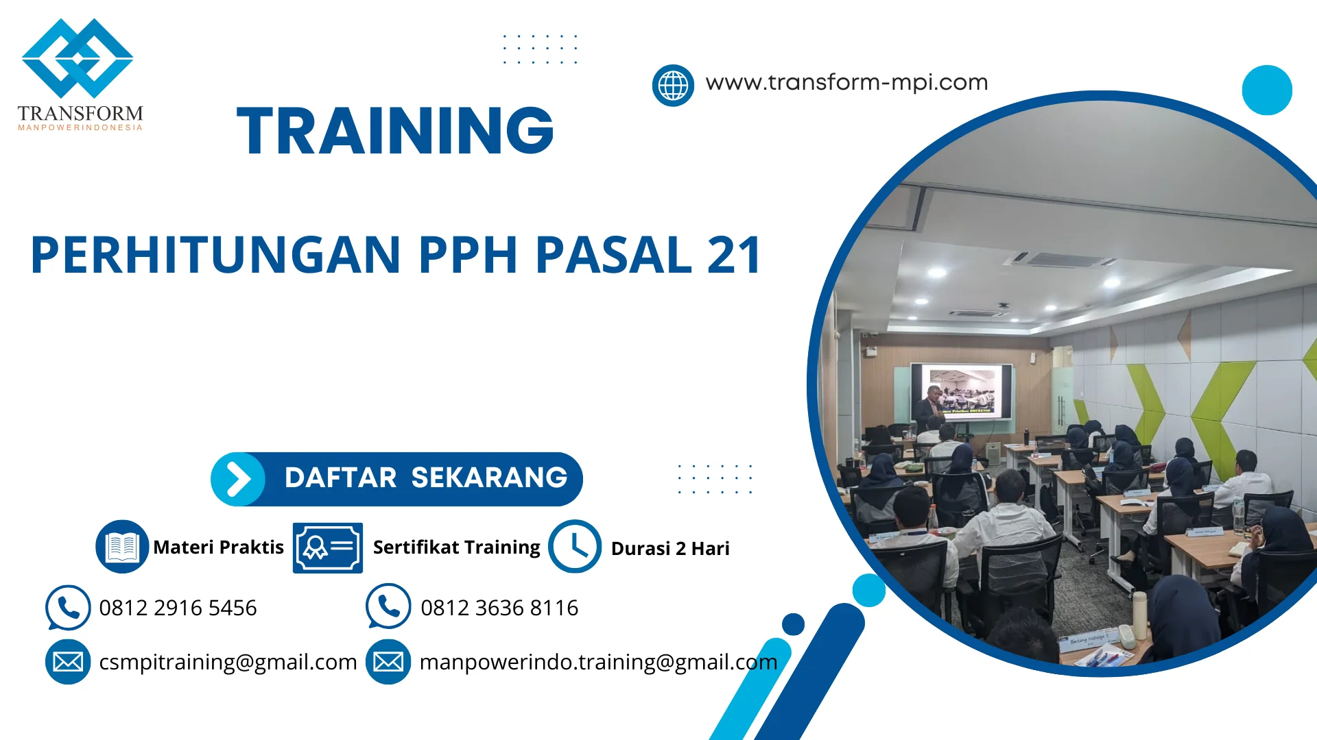 TRAINING PERHITUNGAN PPH PASAL 21