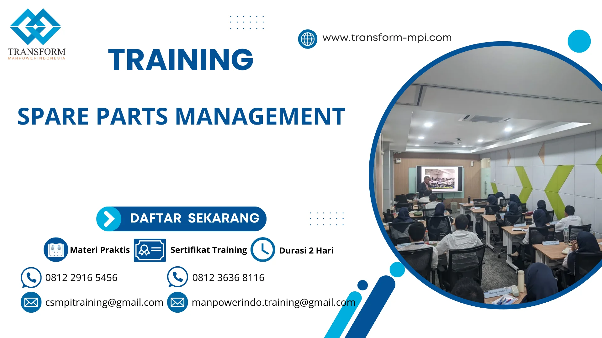 TRAINING SPARE PARTS MANAGEMENT