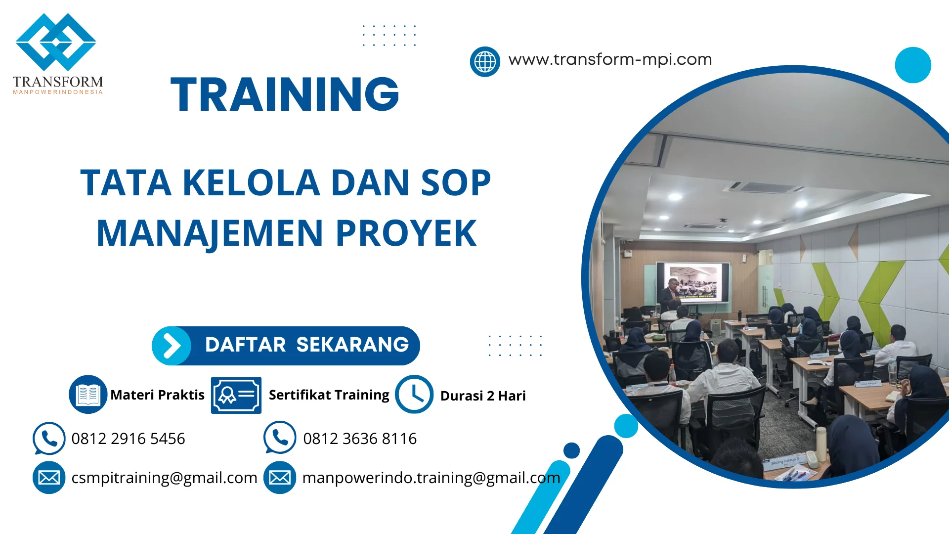 TRAINING TATA KELOLA DAN SOP MANAJEMEN PROYEK