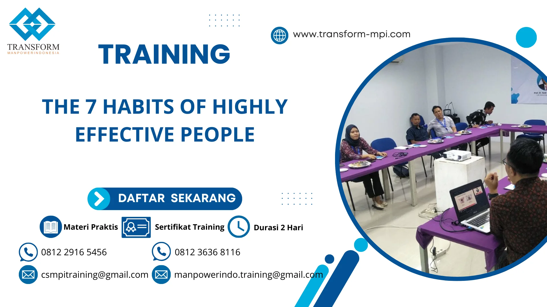 TRAINING THE 7 HABITS OF HIGHLY EFFECTIVE PEOPLE