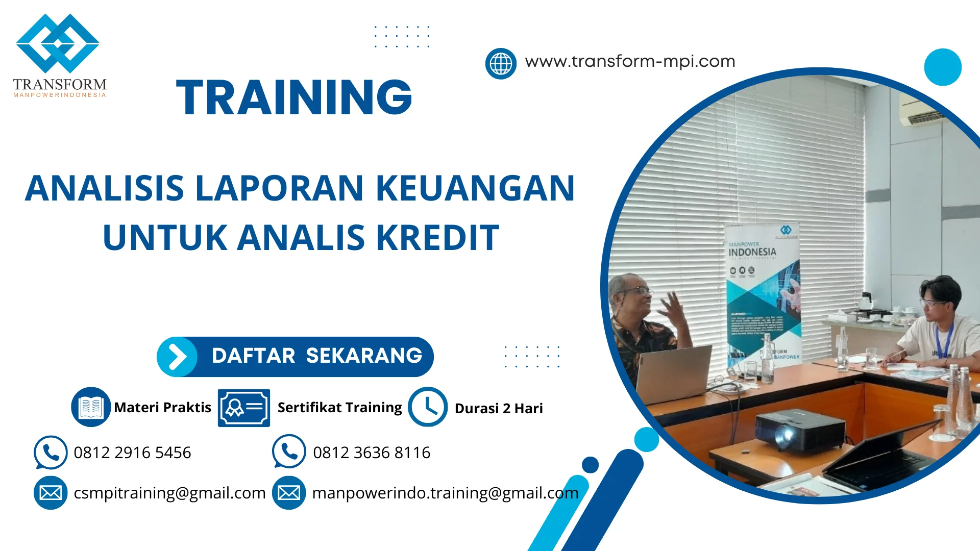 TRAINING ANALISIS LAPORAN KEUANGAN UNTUK ANALIS KREDIT