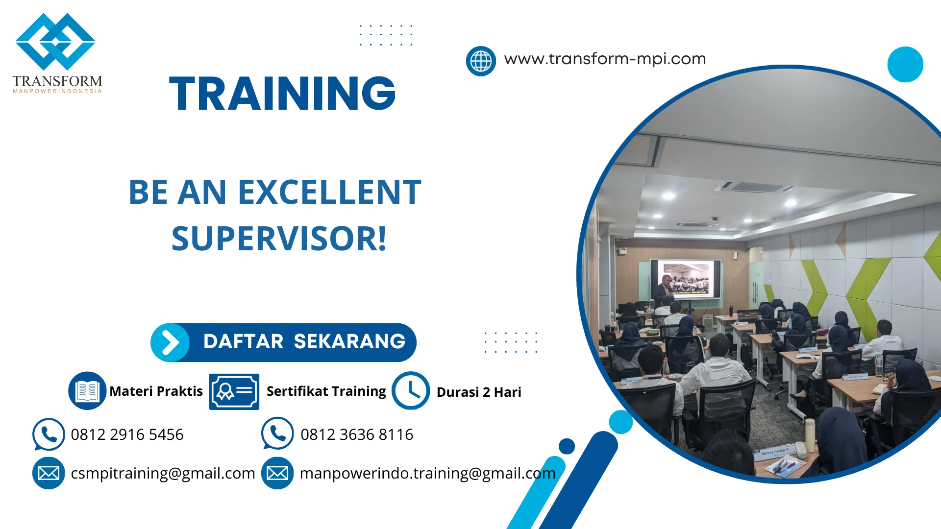TRAINING BE AN EXCELLENT SUPERVISOR!
