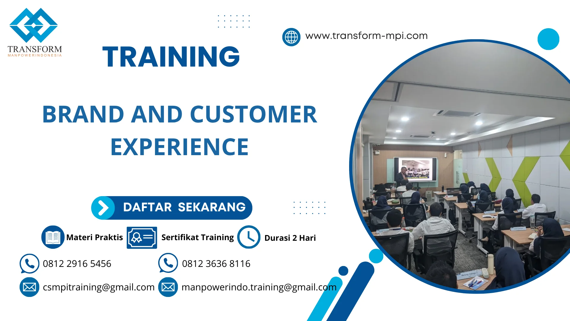 TRAINING BRAND AND CUSTOMER EXPERIENCE
