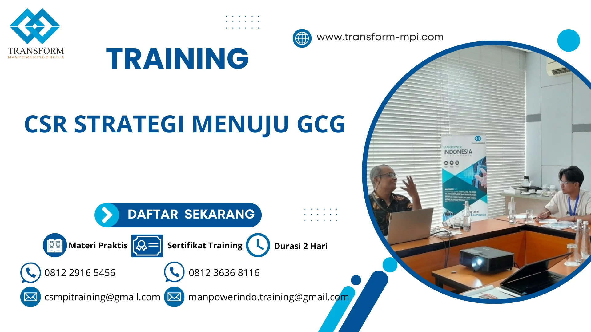 TRAINING CSR STRATEGI MENUJU GCG