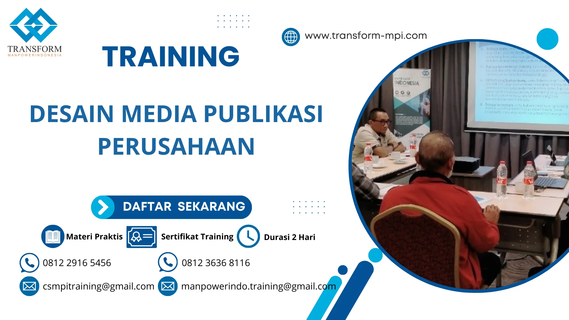 TRAINING DESAIN MEDIA PUBLIKASI PERUSAHAAN