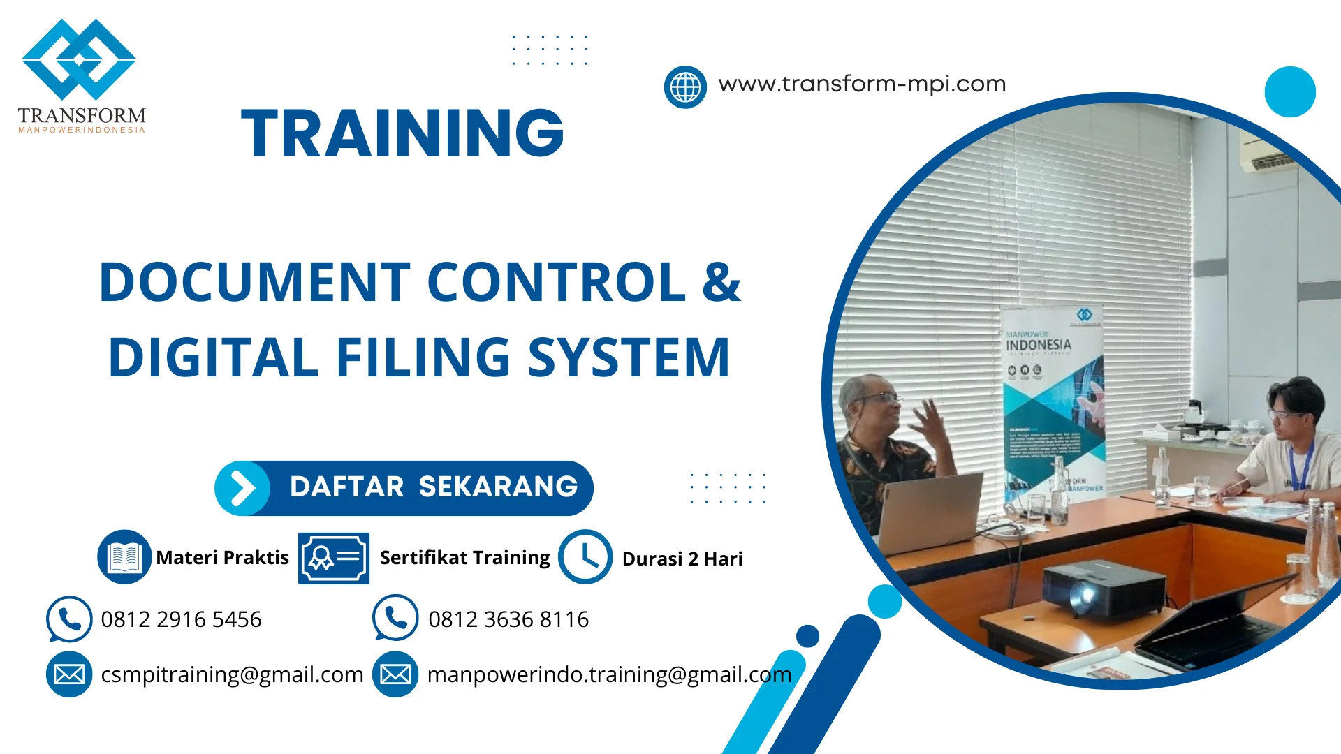 TRAINING DOCUMENT CONTROL & DIGITAL FILING SYSTEM