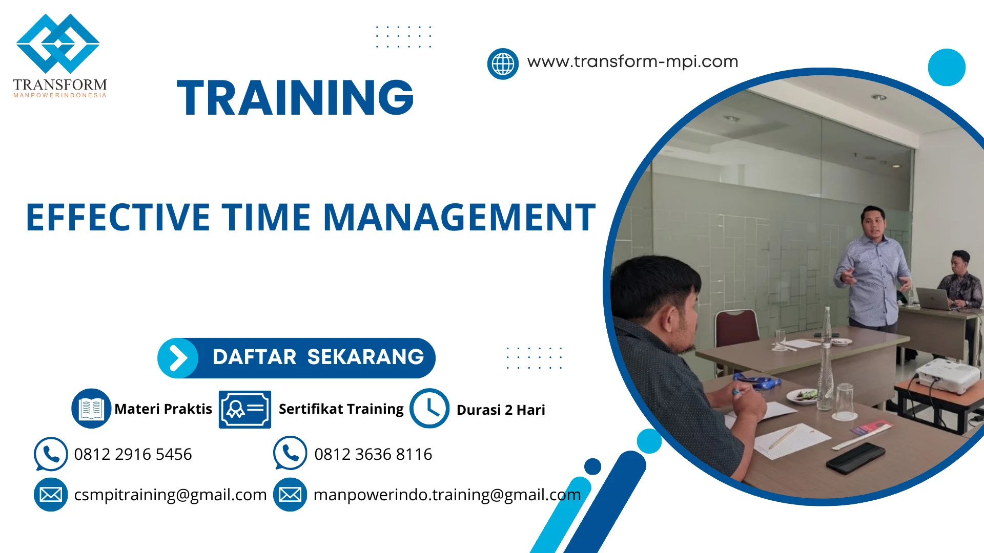 TRAINING EFFECTIVE TIME MANAGEMENT