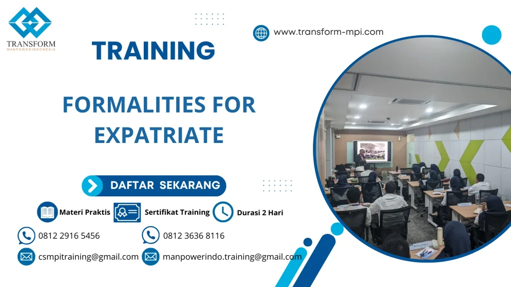 TRAINING FORMALITIES FOR EXPATRIATE