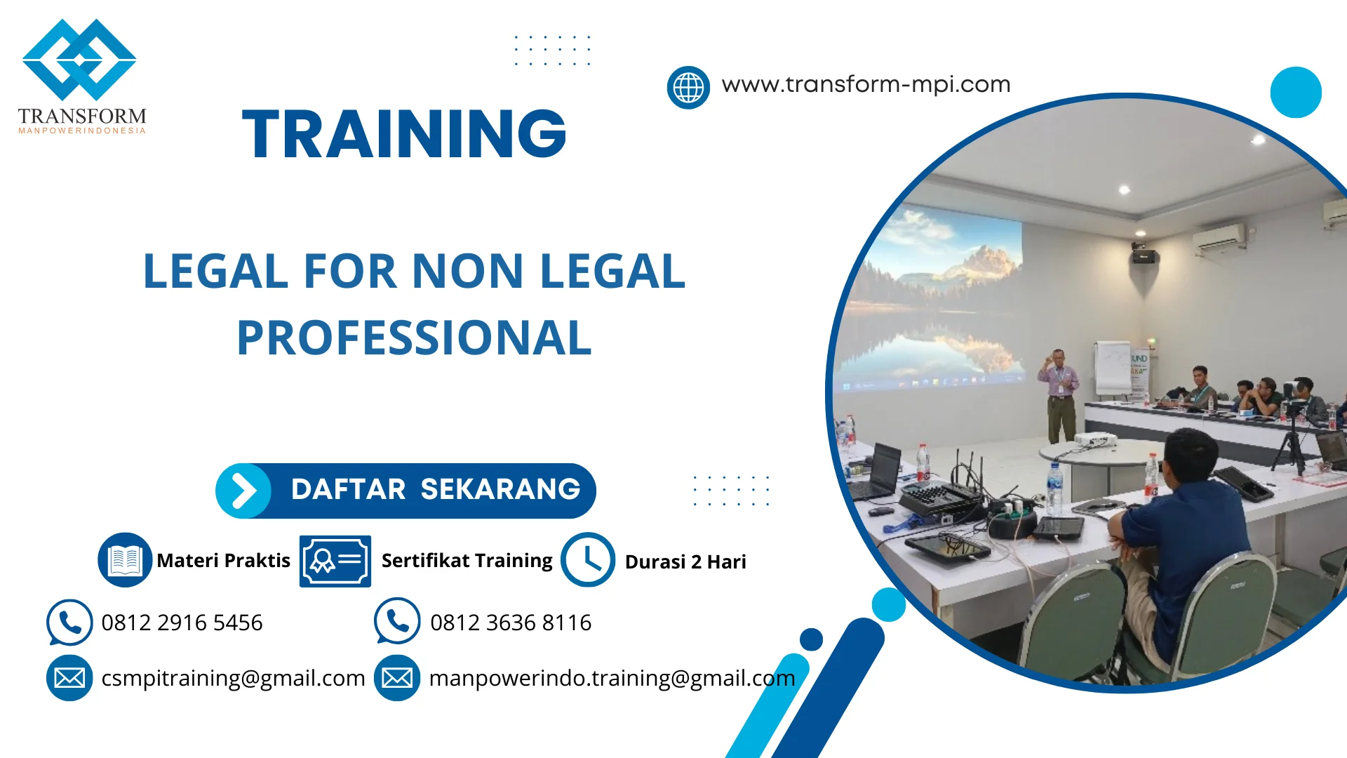 TRAINING LEGAL FOR NON LEGAL PROFESSIONAL