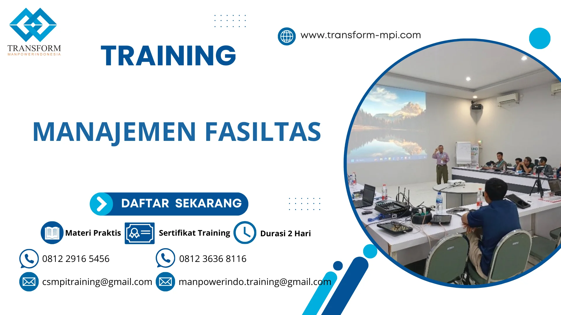 TRAINING MANAJEMEN FASILTAS
