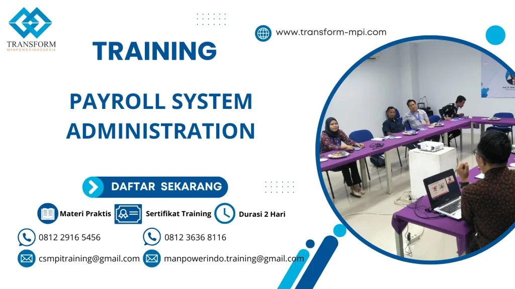 TRAINING PAYROLL SYSTEM ADMINISTRATION