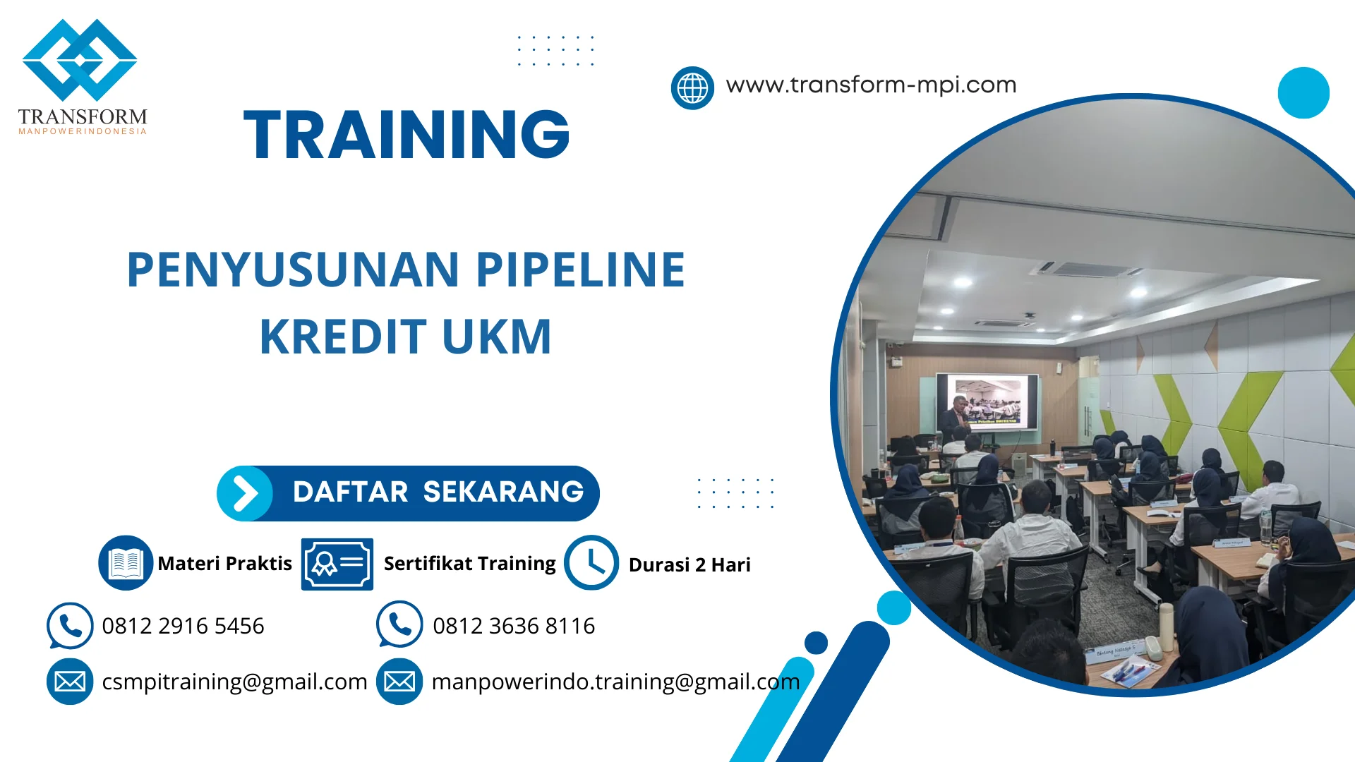 TRAINING PENYUSUNAN PIPELINE KREDIT UKM