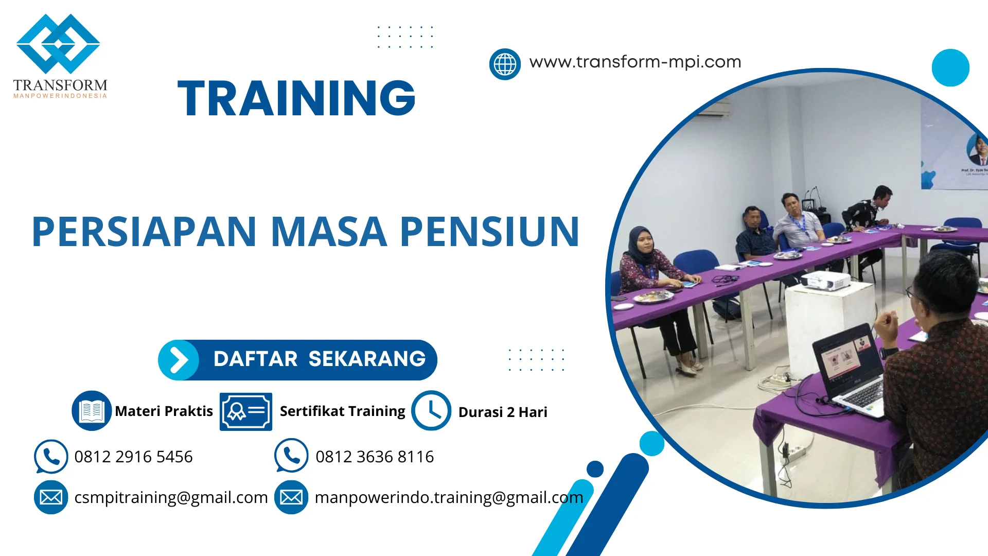 TRAINING PERSIAPAN MASA PENSIUN