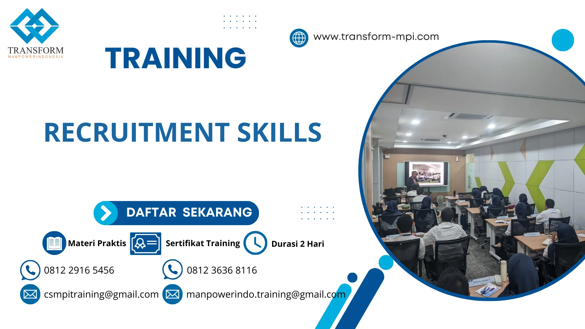 TRAINING RECRUITMENT SKILLS