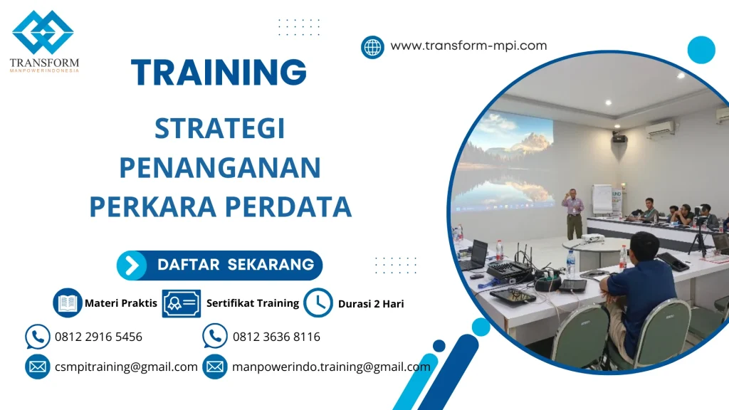 TRAINING STRATEGI PENANGANAN PERKARA PERDATA